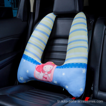 Yeni çizgi film araba uyuyan boyunlu yastık pedi nefes alabilir
